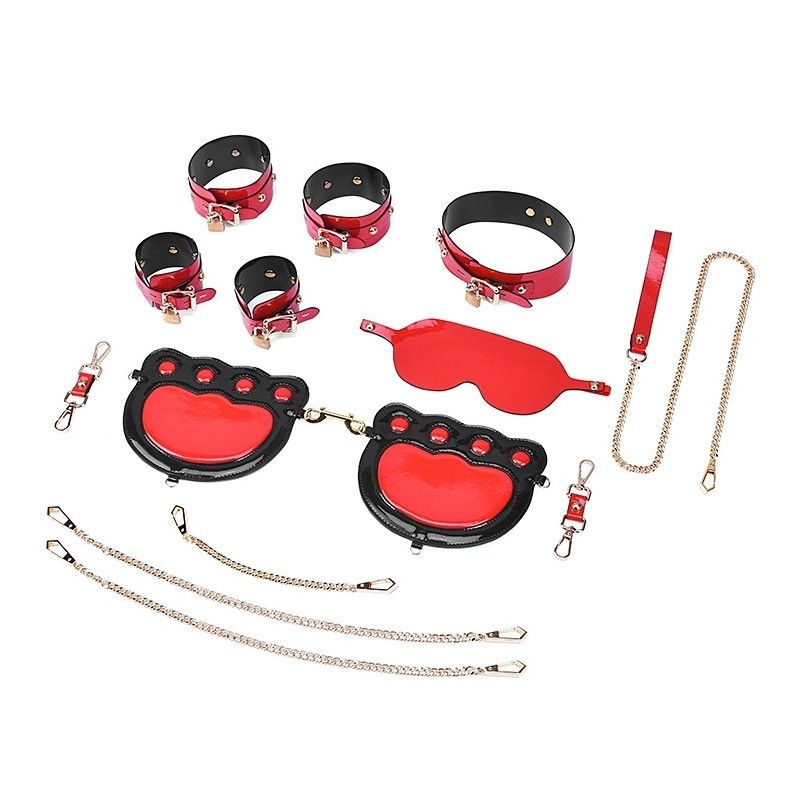 LuxuryFantasy Kit Bondage 7 Pièces Lina Rouge
